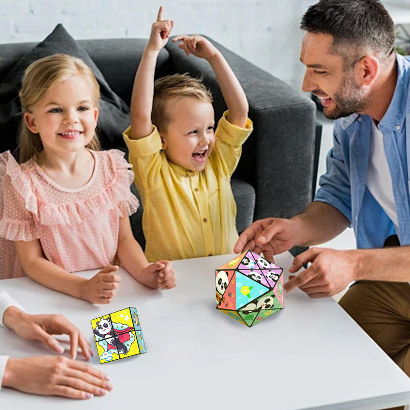 Creatieve Vouwende Panda Magische Kubus Speelgoed voor Kinderen