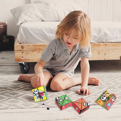 Creatieve Vouwende Panda Magische Kubus Speelgoed voor Kinderen