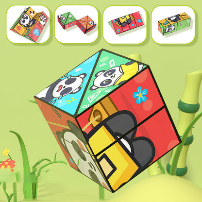 Creatieve Vouwende Panda Magische Kubus Speelgoed voor Kinderen