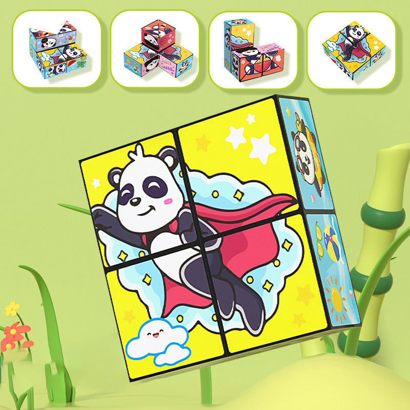 Creatieve Vouwende Panda Magische Kubus Speelgoed voor Kinderen