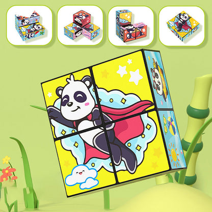 Creatieve Vouwende Panda Magische Kubus Speelgoed voor Kinderen