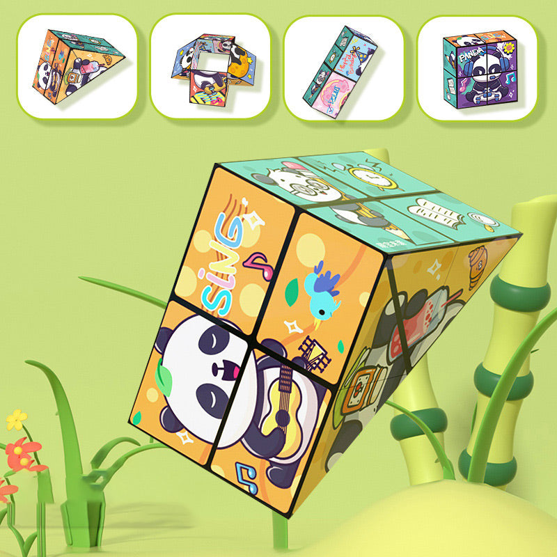 Creatieve Vouwende Panda Magische Kubus Speelgoed voor Kinderen