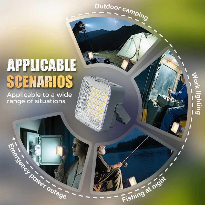 Draagbare waterdichte zonne-energie campinglamp