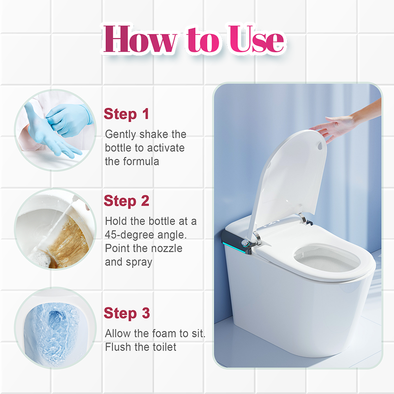 Krachtige Schuimende Toiletreiniger Spray
