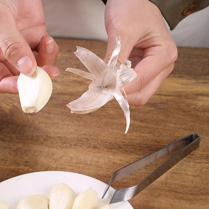 Hoogwaardige 304 roestvrijstalen knoflookpeler (klem-type) voor de keuken
