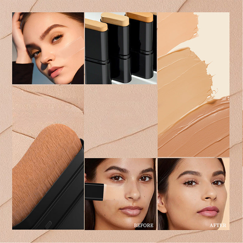 2-in-1 Foundation Stick met Borstel