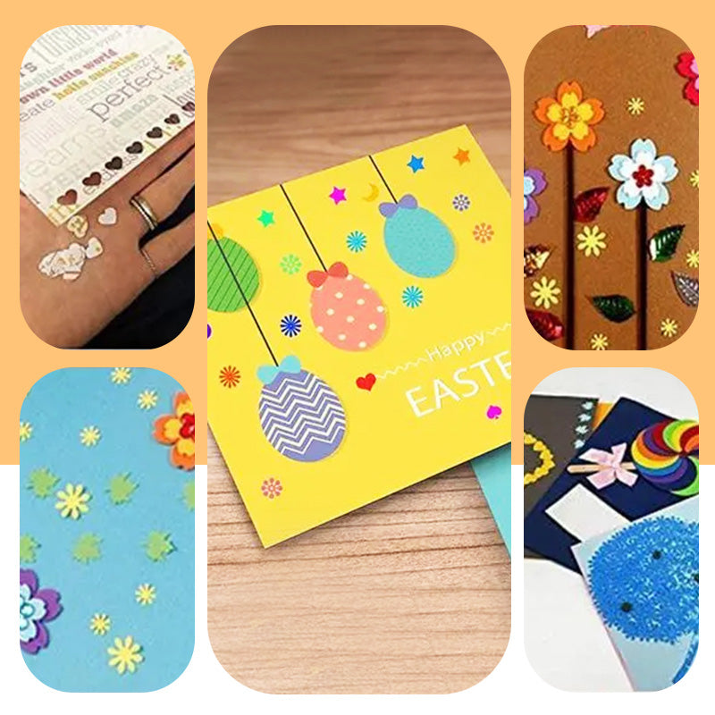 ✂️ KOOP 2 EN KRIJG 1 GRATIS! 🎨 DIY-ponsset voor kinderen - Maak leuke vormen (sterren/hartjes/dieren) voor knutselen en scrapbooking 🧒✨