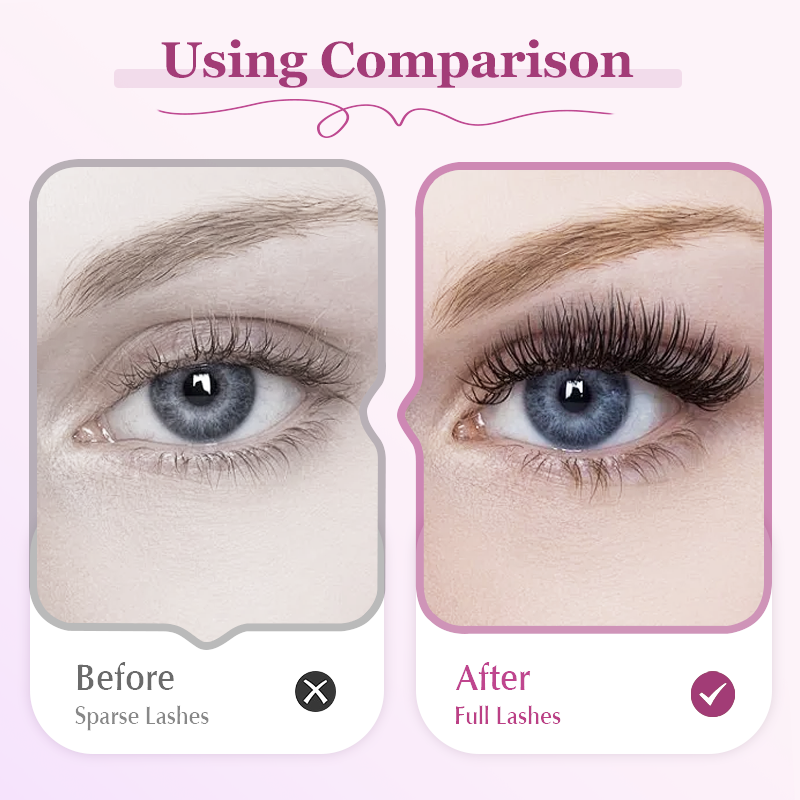 Waterbestendige mascara met twee borsteltjes voor volume en lengte