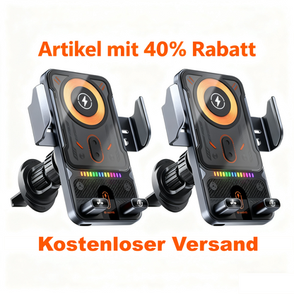 ✨ Beperkte voorraad beschikbaar, mis het niet!🙌Slimme 2-in-1 telefoonhouder voor in de auto met draaifunctie en draadloze oplader