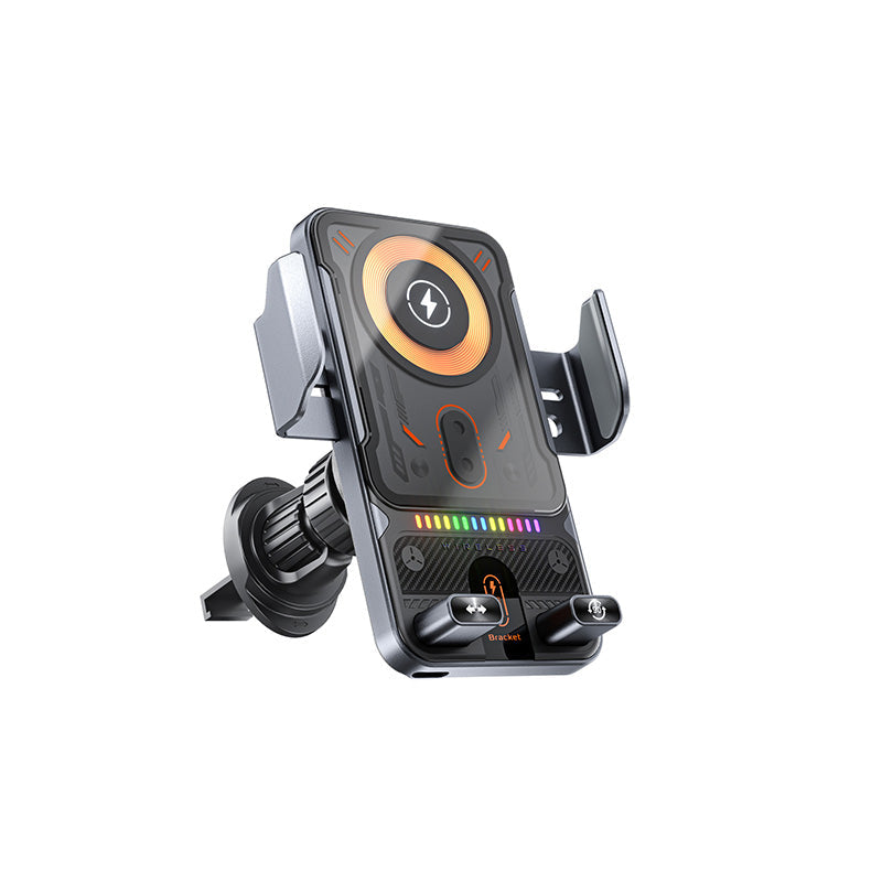 ✨ Beperkte voorraad beschikbaar, mis het niet!🙌Slimme 2-in-1 telefoonhouder voor in de auto met draaifunctie en draadloze oplader