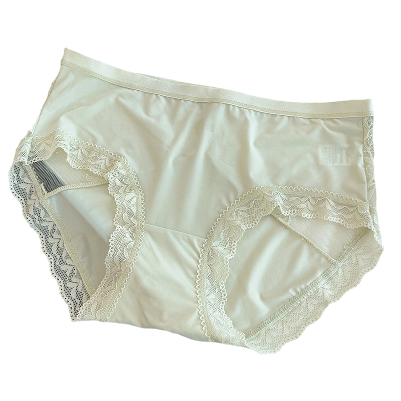 🌸 Exclusieve Deal: 1 Kopen = 2 Gratis 🌸 Elegante Dames Slip – Zachte Mid-Waist met Fijn Kant ✨