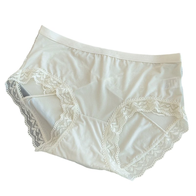 🌸 Exclusieve Deal: 1 Kopen = 2 Gratis 🌸 Elegante Dames Slip – Zachte Mid-Waist met Fijn Kant ✨