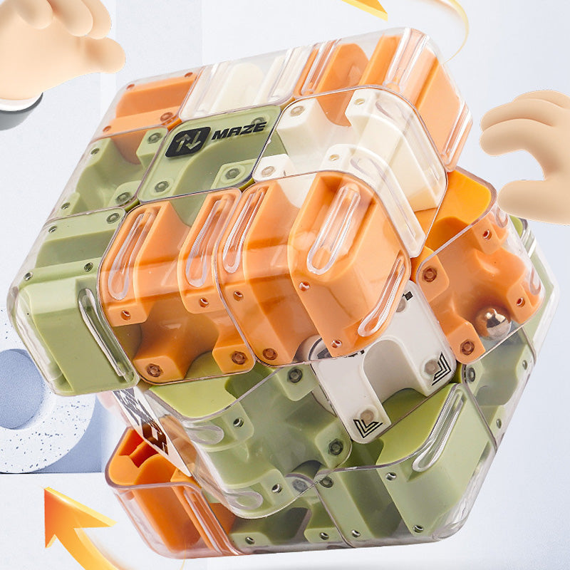 Leuk 3D doolhof Rolling Cube puzze