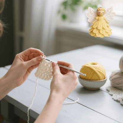 Laatste dag uitverkoop 50% UIT🎁Haak je eigen engel - complete handwerkset