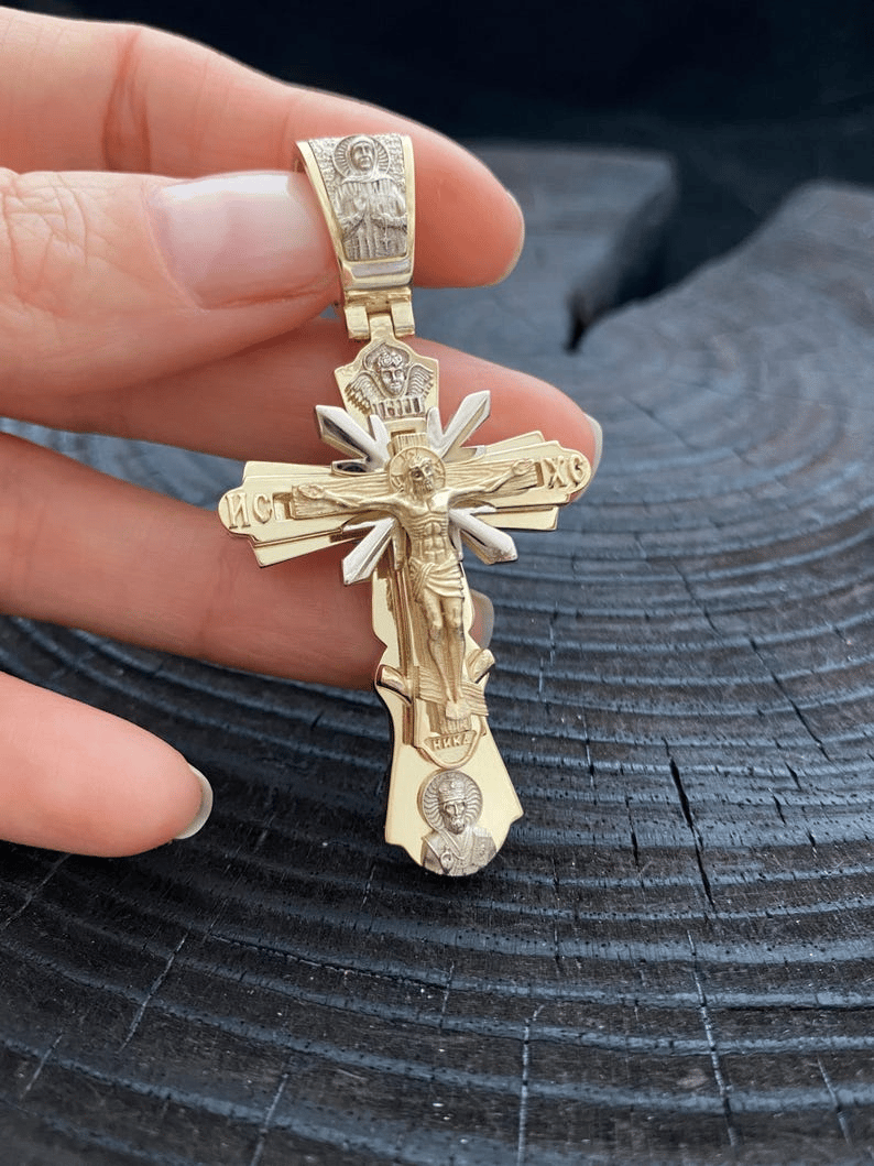 Heilige Jezus kruisbeeld hanger ketting
