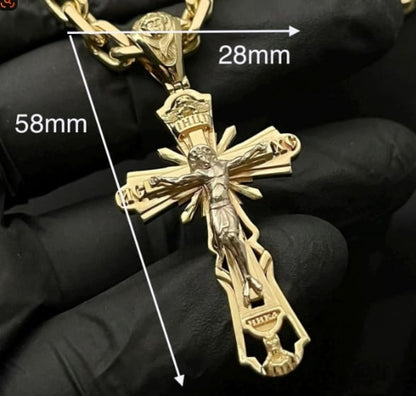 Heilige Jezus kruisbeeld hanger ketting