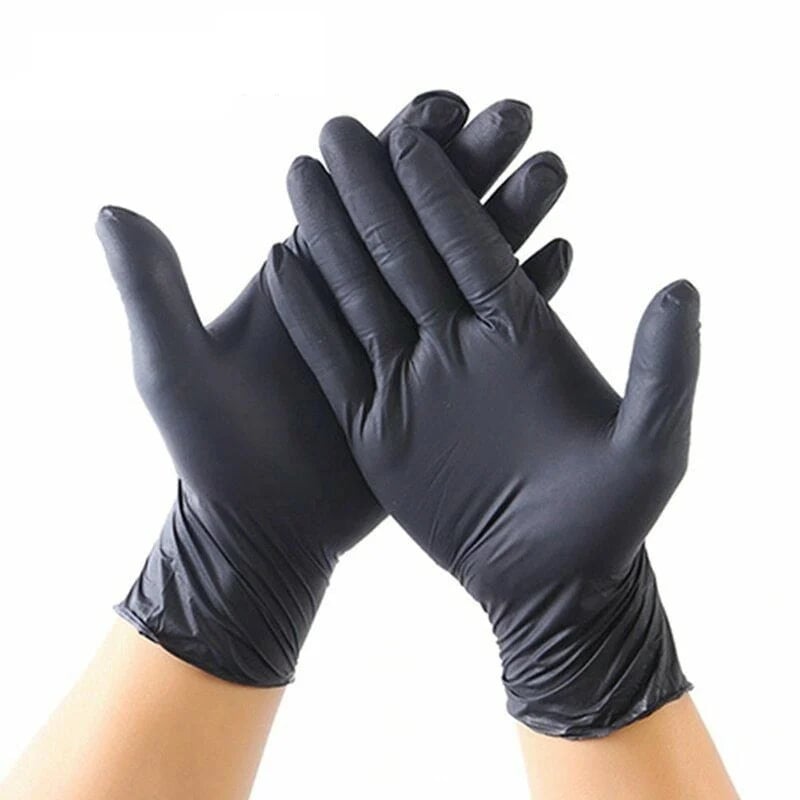 Wegwerp zwarte nitril handschoenen veiligheidshandschoenen voor huishoudelijke reiniging