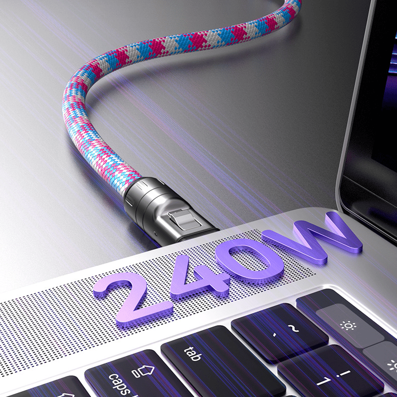 C naar C 240W Oplaadkabel met Draagbaar Armbandontwerp