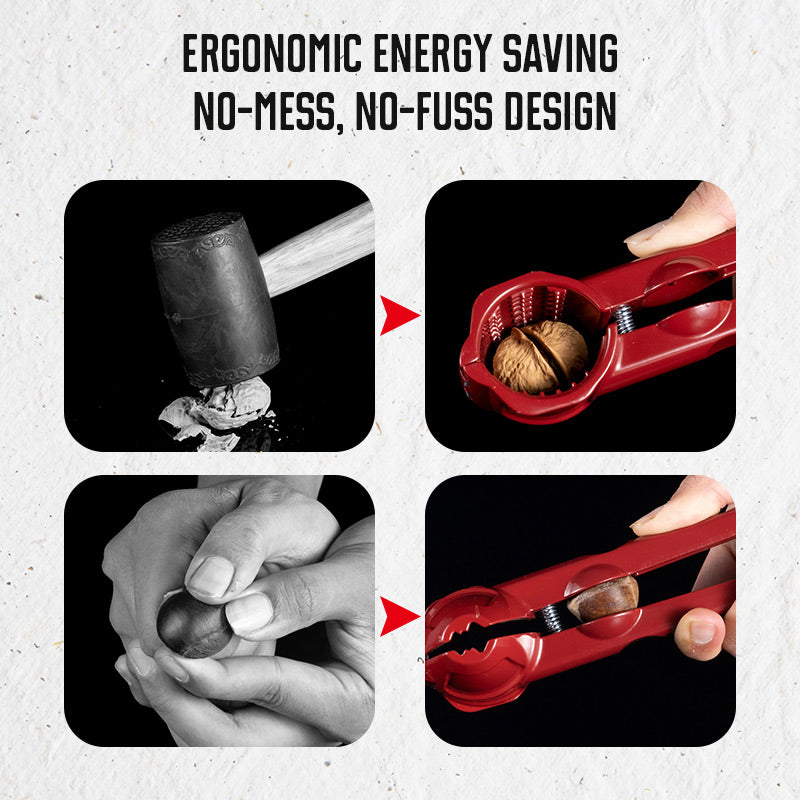 🔥 53% KORTING ! ✨ Handmatige Notenkraker - Lichtgewicht Ontwerp met Opvangbak, Geschikt voor Diverse Noten, Kraken zonder Pletten 🥜⚙️