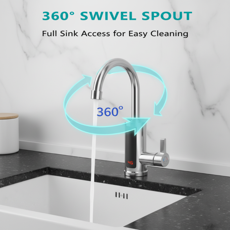 Tankless instant warmwaterverwarmerkraan