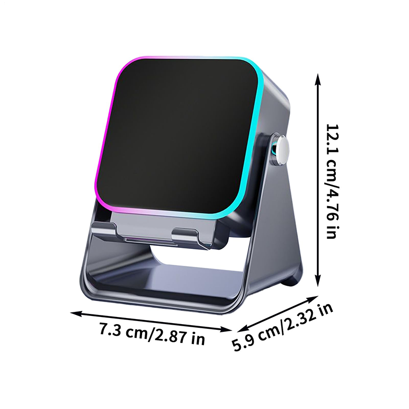 🔊📱 5-in-1 Draadloze Inductie Bluetooth-Luidspreker met Verstelbare Telefoonstandaard – Dubbele Connectiviteit, Dynamische Belichting & Lange Accu Duur（Perfect voor Multimedia Entertainment!）