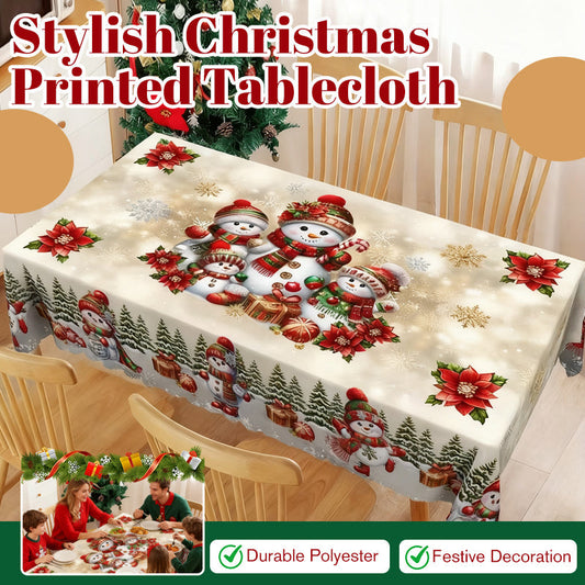 Stijlvol kersttafelkleed met print🎅