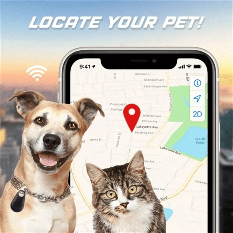 🐾Draadloze Bluetooth en GPS tracker voor huisdieren