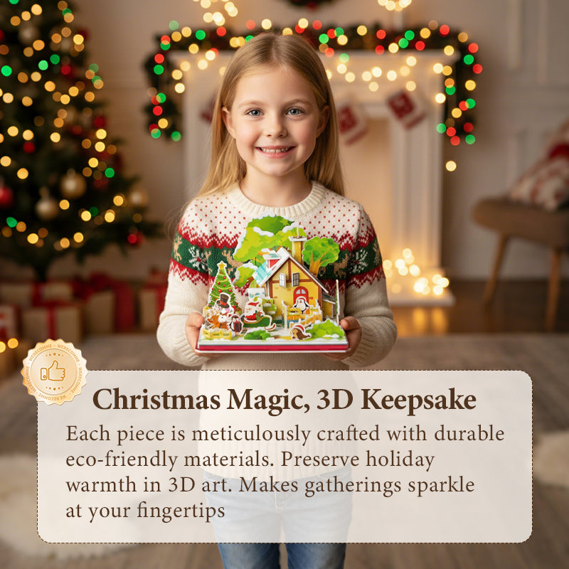 3D DIY Kerstpuzzelpakket