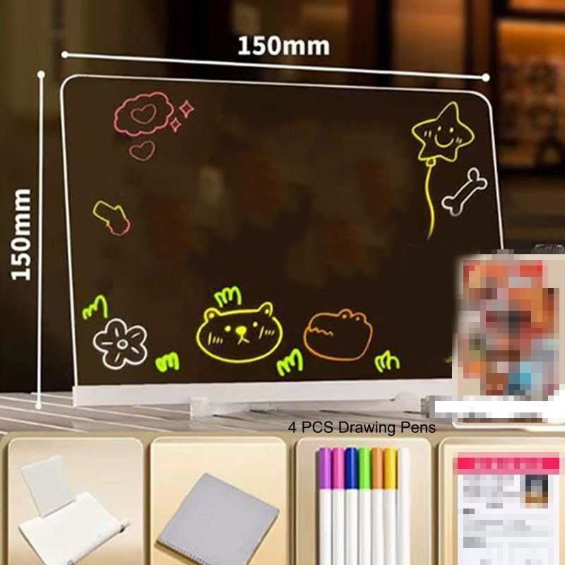 ✨Kerstcadeau Tip! Verlicht Tekenbord🎁Herbruikbaar, Oplichtend & Perfect voor Kinderen💡