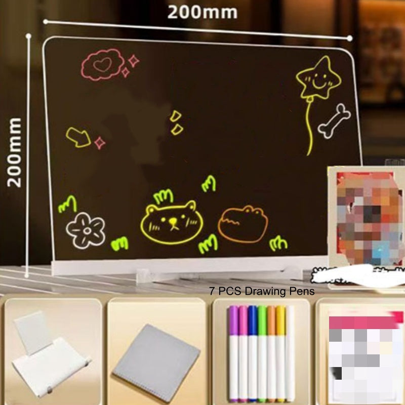 ✨Kerstcadeau Tip! Verlicht Tekenbord🎁Herbruikbaar, Oplichtend & Perfect voor Kinderen💡