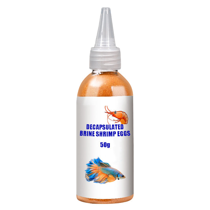 Ontschaalde artemia-eieren als visvoer