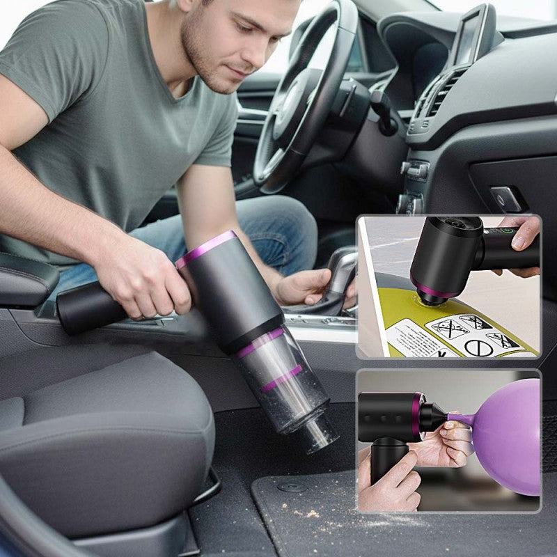 🔥50% KORTING Draadloze Autostofzuiger✨Sterke zuigkracht & Lange batterij📱Oplaadbaar