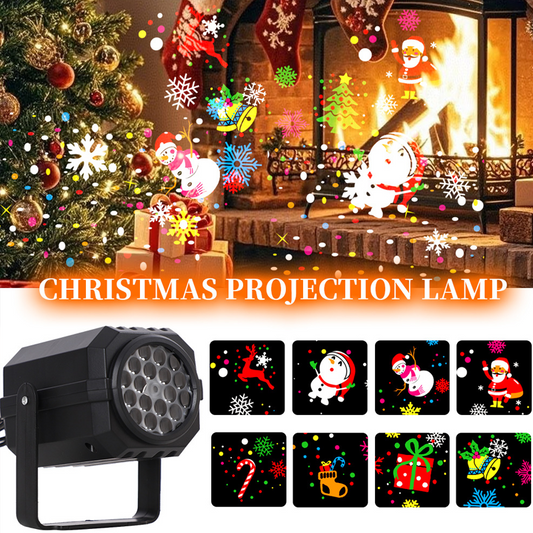 🎅Kerstuitverkoop 60% KORTING🎁Roterende LED-kerstpatroonprojectorlamp