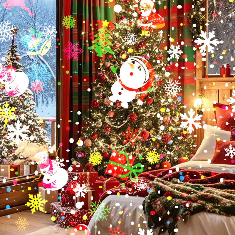 🎅Kerstuitverkoop 60% KORTING🎁Roterende LED-kerstpatroonprojectorlamp