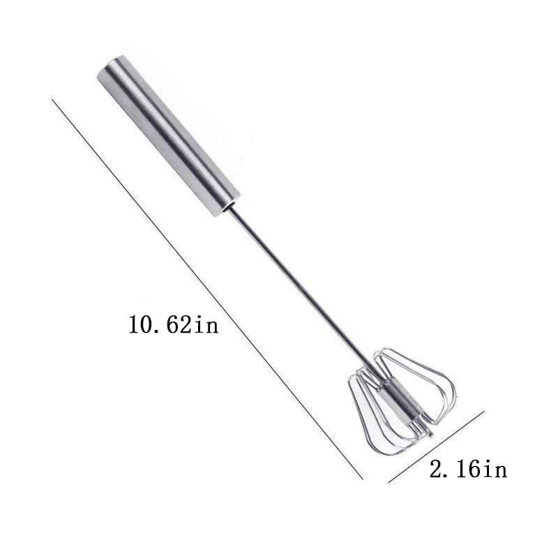 📢📢 1+1 gratis⏰👩‍🍳AA roestvrijstalen handklopper met duwknop