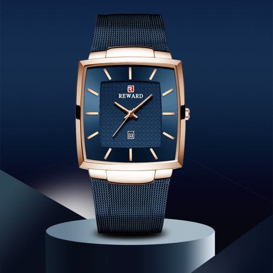 🖤Black Friday topper!55% KORTING✨Ultradunne Vierkante Quartzhorloge (Meshband) – 9mm Dun, 3ATM Waterbestendig & Modieus Design (Perfect als Cadeau!)