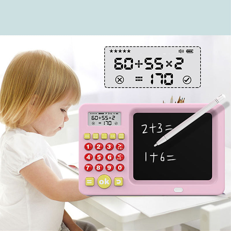 🧮 Elektronisch reken speelgoed voor kinderen (vanaf 6 jaar) Leuk leerspel voor optellen, aftrekken, vermenigvuldigen en delen Draagbaar educatief speelgoed🎓 Vergroot het zelfvertrouwen op het gebied van rekenen, thuis of onderweg🔢✨