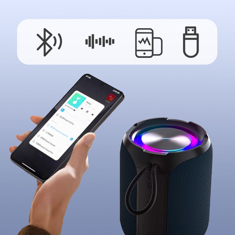 Draagbare Bluetooth-luidspreker met RGB-licht 🎵40W Peak💥