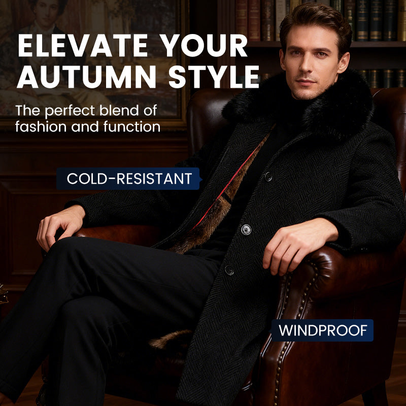 Heren gevoerde zakelijke casual winter jas