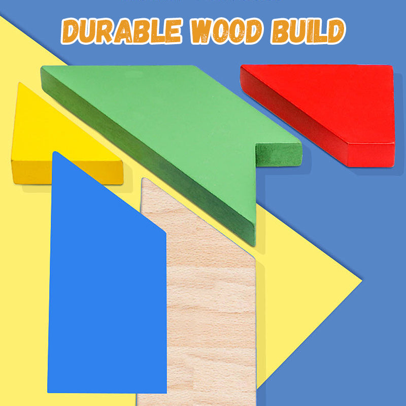Wooden T-Shaped Educational Puzzle Toy