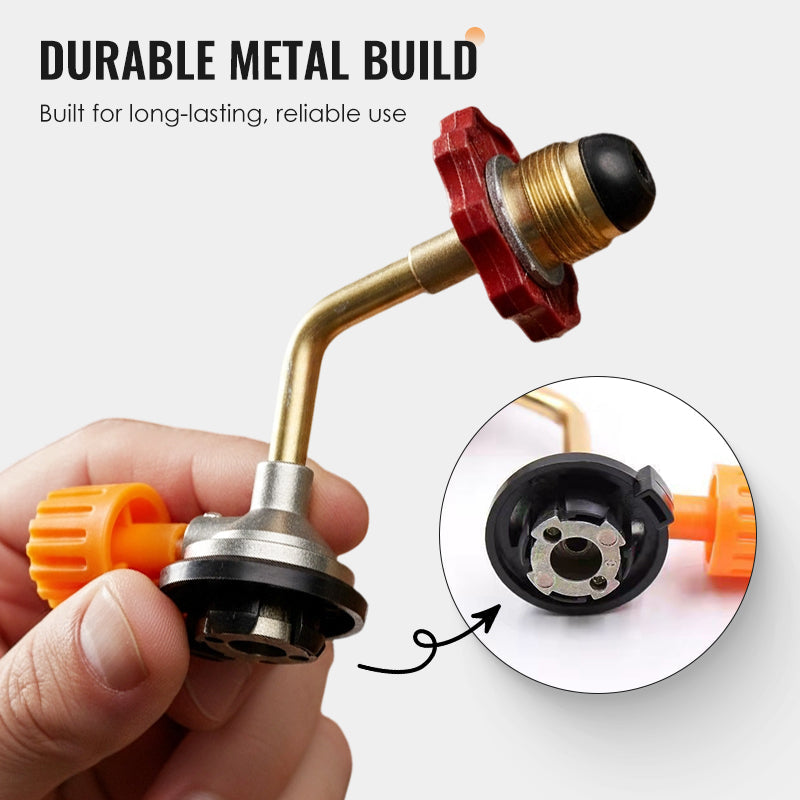 🎄Kerstdeal ALTIJD 55% KORTING!💰 Besparend Gasfles Adapter: Voor Outdoor & Thuis – Duurzame Metaalconstructie + Veilig Vulproces！