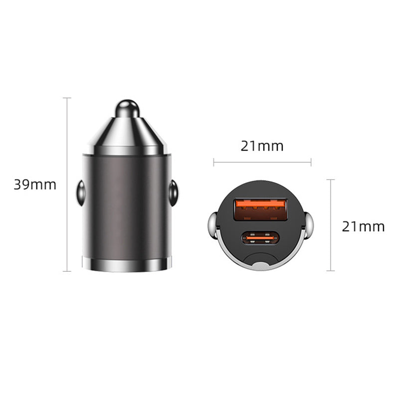 🔋 30W Super Snelle Autolader (QC3.0+PD)