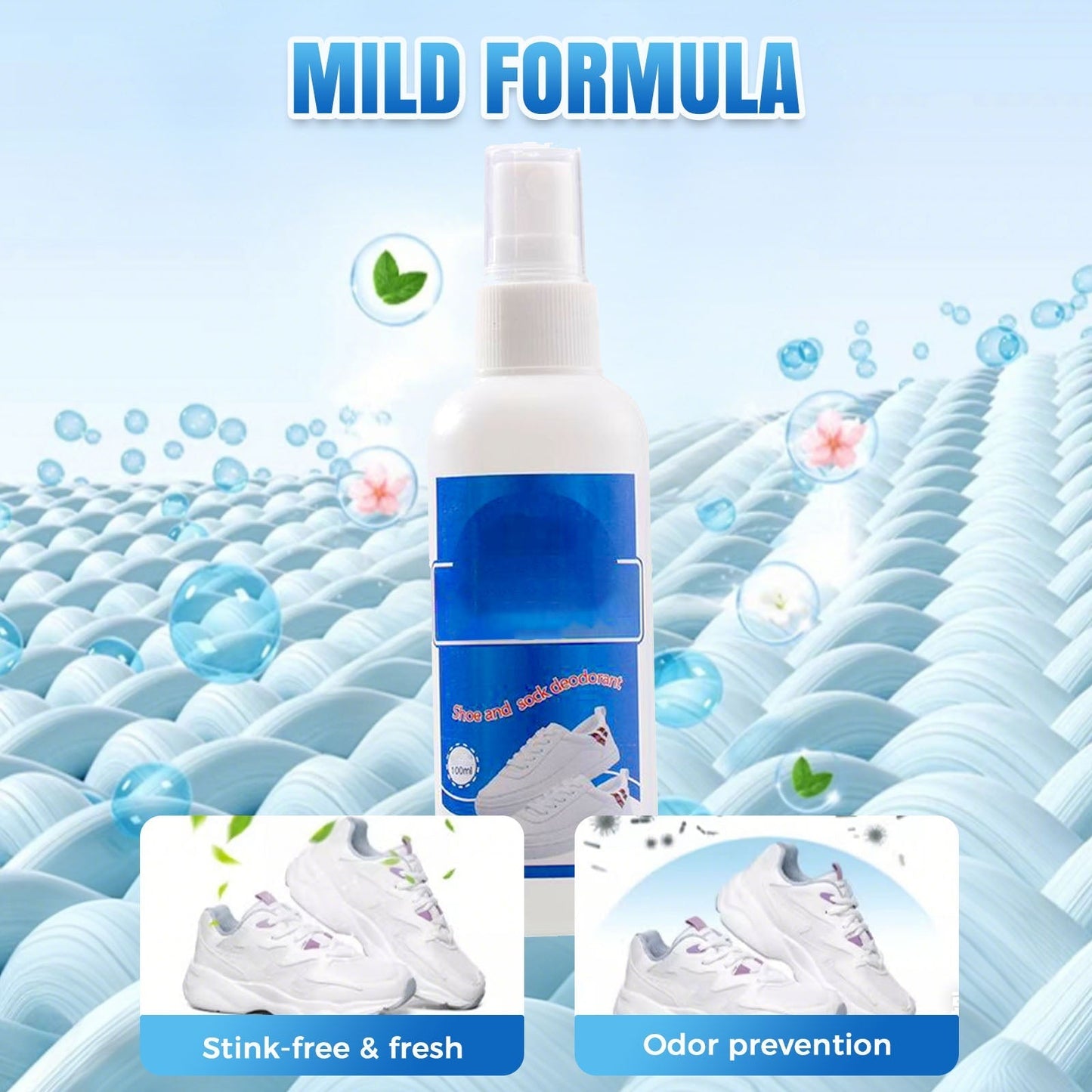 🦶Antibacteriële sneldrogende spray voor schoenen en sokken💨✨