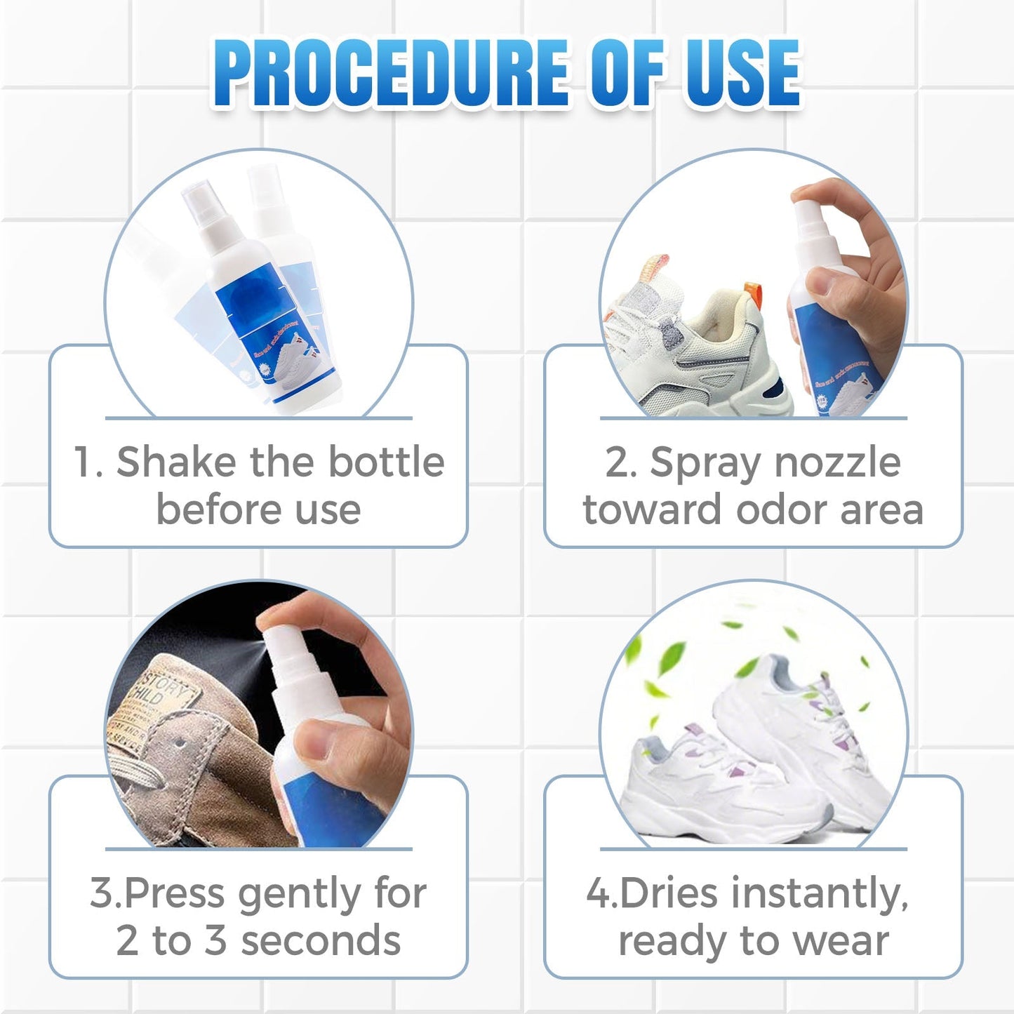 🦶Antibacteriële sneldrogende spray voor schoenen en sokken💨✨