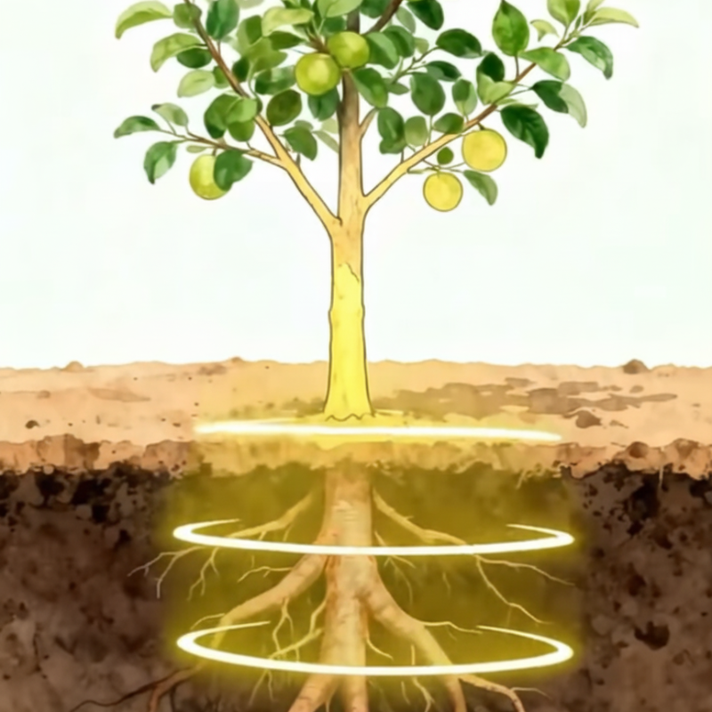 Meststof met gecontroleerde afgifte voor frui