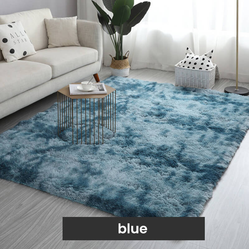 🧶Plush Vloermat Met Kleurverloop - Hoogdichte Faux Fur & Antislip: Perfect Voor Woonkamer/Slaapkamer (Veilig Voor Kinderen!)