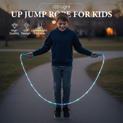 🎉 Nieuwjaars Aanbieding - 52% KORTING! ✨ LED Springtouw voor Kinderen – Speel in Stijl met Magische Lichtshow! 💡