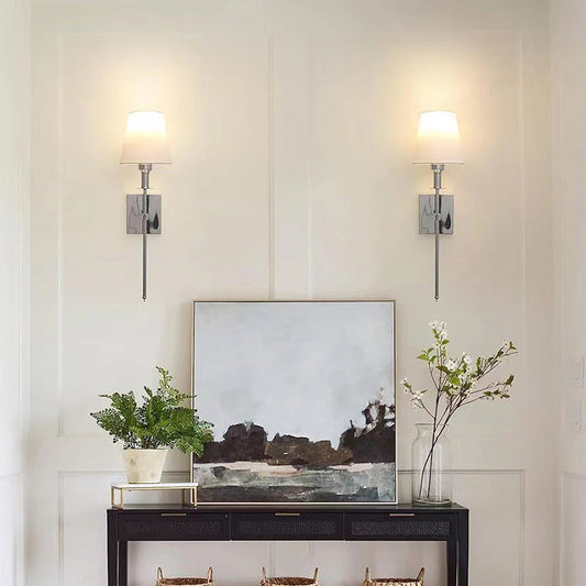 🛋️ 🪞Klassieke wandlamp met stoffen kap 🌙