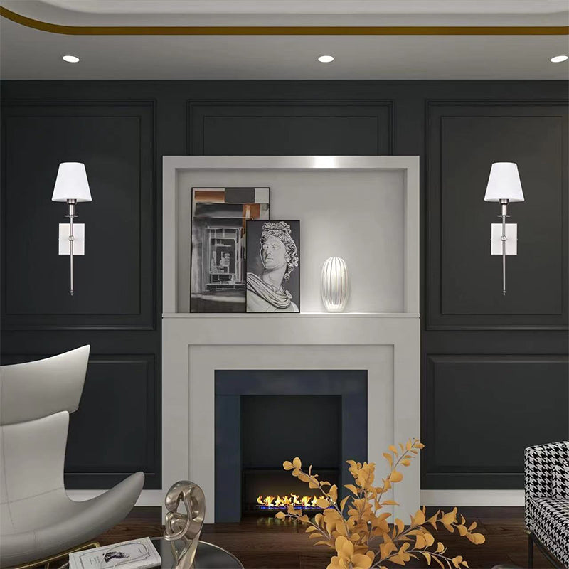 🛋️ 🪞Klassieke wandlamp met stoffen kap 🌙