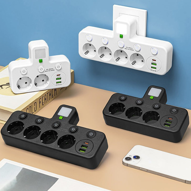 Slimme stekkerdoos met USB-poorten